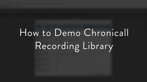 How to demo VRTX Recording Library
