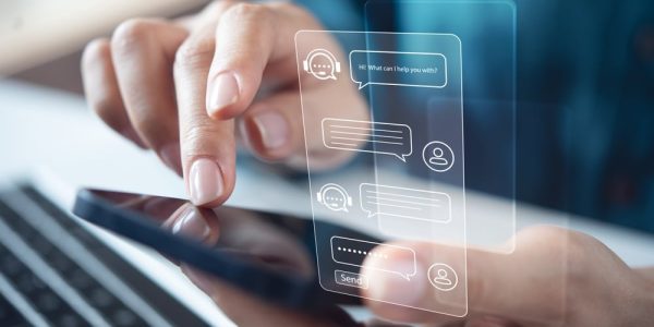 Ai,Chatbot,Conversation,Assistant.,Person,Using,Online,Customer,Service,With